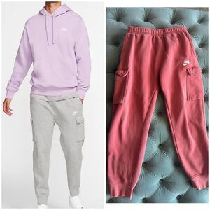 Nike Sportswear Club Fleece Cargo Joggers Sweatpants - Men’s Small